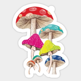 Magical Mushrooms Sticker